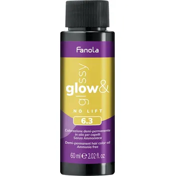 Barva na vlasy Fanola Glow & Glossy 6.3 Tónovací barva na vlasy bez amoniaku 60 ml