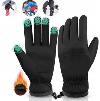 Rukavice ZIMNÍ DOTYKOVÉ RUKAVICE PRO MUŽE I ŽENY - VODĚODOLNÉ, TEPLÉ, PRO TELEFONY