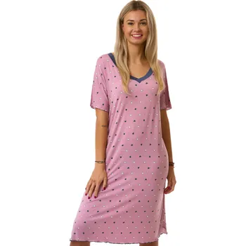 Dámská noční košile Dámská noční košilka jemná 1D1704 fialová 2xl