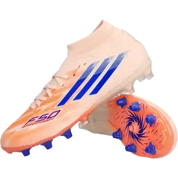 Kopačky Dámské kopačky lisovky Adidas F50 League Mid FG/MG oranžové
