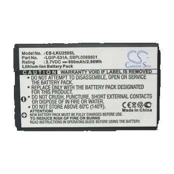 Baterie pro mobilní telefon Baterie pro Lg Gb106, 800 mAh, Cameron Sino CS-LKU250SL