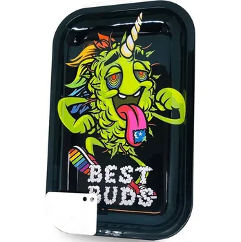 Velký kovový rolovací tác s magnetickou brusnou kartou od firmy Best Buds.