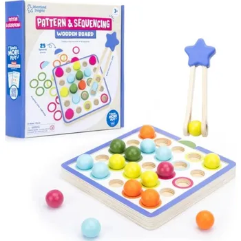 Dřevěná hračka Learning Resources - Dřevěná deska se vzory a sekvencemi