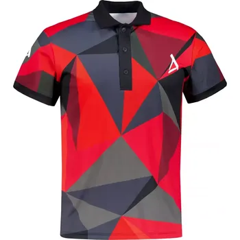 Pánské funkční triko s límečkem premium ALTISPORT VOJ/ALM007TR05 ČERVENÁ S