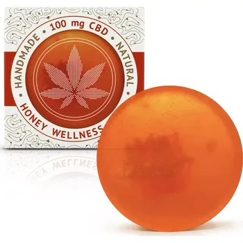 Mýdlo Honey Wellness CBD ručně vyráběné mýdlo od společnosti Cannaline.