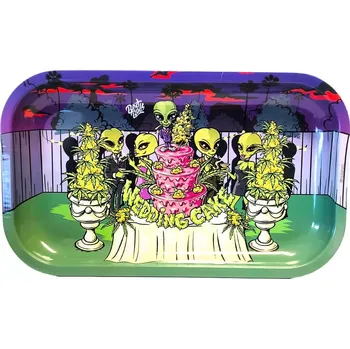 Dlouhý kovový rolovací tác od firmy Best Buds.