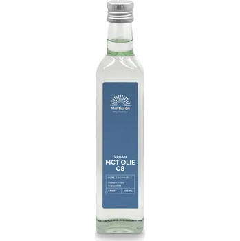Přírodní produkt Mattisson MCT olej C8 - 99% kyselina kaprylová - 500 ml