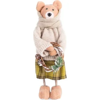 Vánoční ozdoba Vánoční dekorace CAROL medvídek 712920