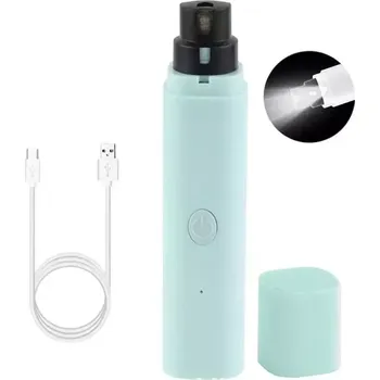 Kosmetika pro psa TopTechnology Automatický zastřihovač nehtů pro domácí zvířata s LED světlem - 2. generace (modrý)