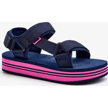 Dámská obuv Dámské sandály na platformě Lee Cooper tmavě modrá Velikost: 41