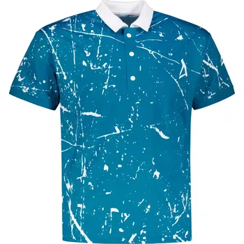 Pánské funkční triko s límečkem premium ALTISPORT VOJ/ALM034TR05 PETROLEJOVÁ S