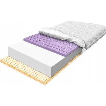 Matrace Matrace pěnová 100x200x13 s latexovou rohoží a kostkou, měkká, léto/zima H1