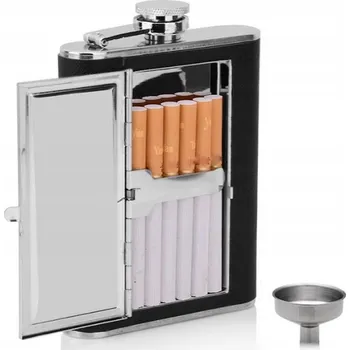 Placatka POUZDRO NA CIGARETY PLACATKA 2v1 kovové jako dárek