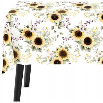 ubrus Ubrus Odolný Skvrnám 140x220 Ubrus na míru Slunečnice 10656