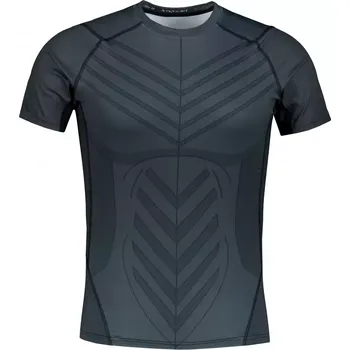 Pánské tričko Pánské funkční kompresní triko s krátkým rukávem premium ALTISPORT VOJ/ALM095TR04 ČERNÁ XXXL