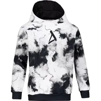 Chlapecká mikina Dětská mikina premium ALTISPORT VOJ/ALK066MI01 BÍLÁ/ČERNÁ 110