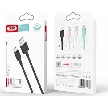 Datový kabel Kabel XO USB - microUSB typ B, 1 m, bílý