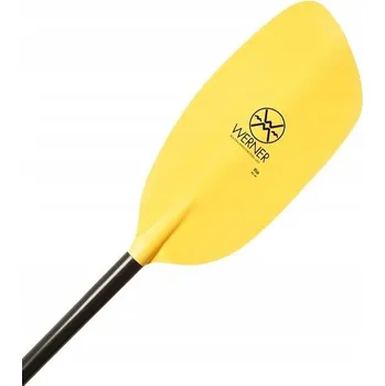 Dvoulisté kajakové pádlo s natočenými listy, jednodílné Werner Paddles, délka 197 cm
