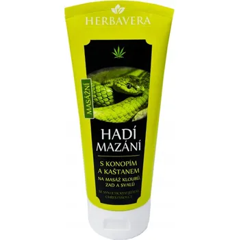 Masážní přístroj Oblíbené Hadí mazání od společnosti Herbavera v menším praktickém balení.