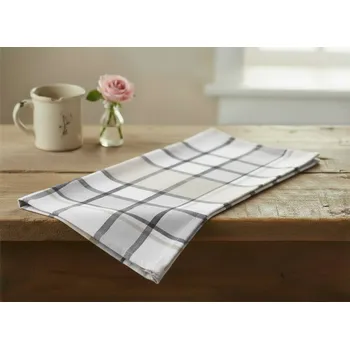 Utěrka Kuchyňská bavlněná utěrka KRATI šedá/béžová 50x70 cm 100% bavlna MyBestHome