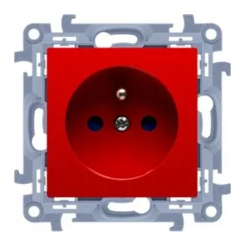 Elektrická zásuvka Kontakt Elektrická Zásuvka Kontakt-simon Red
