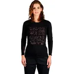 Dámské turistické triko s dlouhým rukávem NORTHFINDER-RIYA-269black Černá S