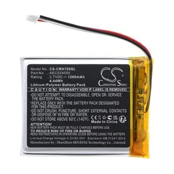 Baterie pro Corsair Hs75 Xb, 1200 mAh, Cameron Sino CS-CRH700SL