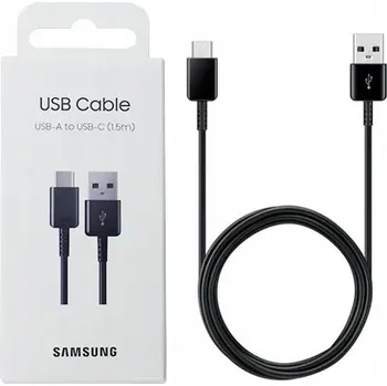 Datový kabel SAMSUNG KABEL USB-A - USB TYP-C 1,5M ČERNÝ (EP-DG930IBEGWW)
