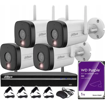 Bezpečnostní kamera Sada WIFI monitoringu 5MPx, 4 kamery IPC-HFW1539DTK1-SAW-IL WiFi, 1TB disk