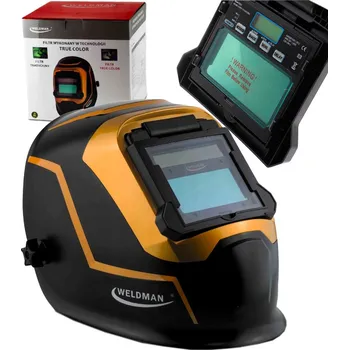 Svářečská kukla AUTOMATICKÁ SVÁŘEČSKÁ KUKLA MASKA TRUE COLOR GOLD LIFT