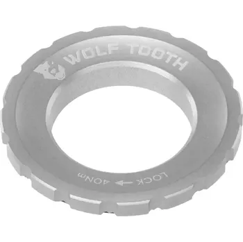 Brzda na kolo Matice kotouče WOLF TOOTH Centerlock Rotor stříbrná
