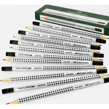 Grafitová tužka Tužka s gumou, standardní školní tužky pro děti, sada Faber-Castell HB