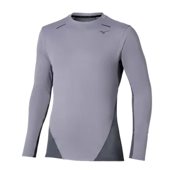 Běžecké oblečení MIZUNO Tech Thermal Charge LS Tee(M) / Quicksilver / S - S