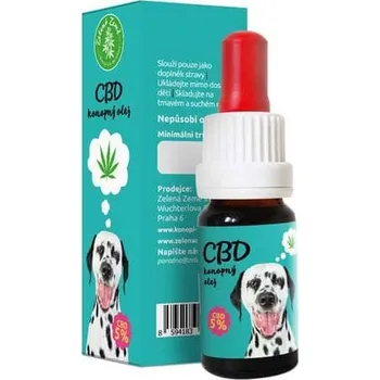 CBD Konopný olej s CBD (5 % hm.) pro zvířata s obsahem 1260 mg CBD, veterinární přípravek