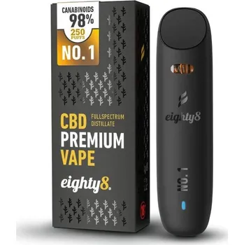 Jednorazové vaporizační pero s 98 % CBD od společnosti Eighty8.