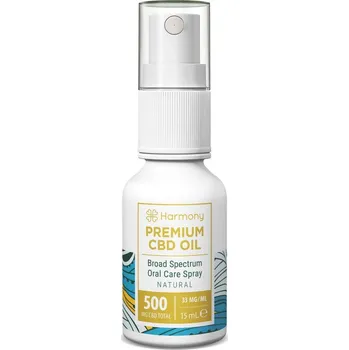 Vonný olej Harmony CBD olej ve spreji 500 mg, 15 ml, Natural