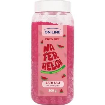 Koupelová kosmetika On Line Fruity Shot sůl do koupele meloun, 800 g