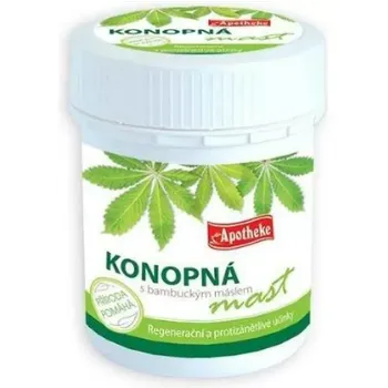 Bylinná léčivá mast Konopný olej obsahuje řadu mastných kyselin, které jsou přirozenou složkou pokožky a mají na ni blahodárné účinky. Mast je vhodná k aplikaci na suchá a citlivá místa.