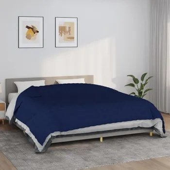 deka Zátěžová deka modrá 235 x 290 cm 11 kg textil IM_350750
