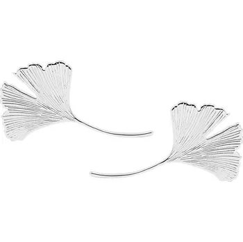 Náušnice Postříbřené náušnice Lilou Ginko 138/40/KOL/SR stříbrná SLV, vel. ONE SIZE