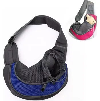 Taška pro psa a kočku TopTechnology Nosítko pro psy a kočky s volnýma rukama, modré, malé