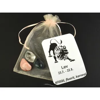 Přírodní kámen Sada kamenů pro znamení Lev