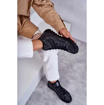 Dámské tenisky Dámské Tenisky Big Star Vysoké Zateplené Černé GG274069 37