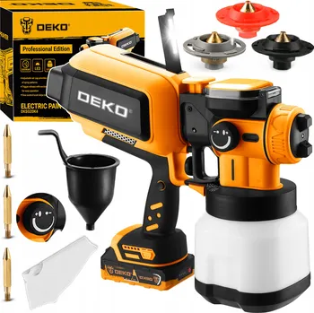 Stříkací pistole Akumulátorová stříkací pistole DEKO DKSG20K4 1,20 l 20 V 2,00 Ah 3 trysky