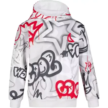 Chlapecká mikina Dětská mikina premium ALTISPORT VOJ/ALK054MI01 ŠEDÁ/ČERVENÁ 110