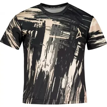 Dětské funkční triko premium ALTISPORT VOJ/ALK010TR01 ČERNÁ/HNĚDÁ 110