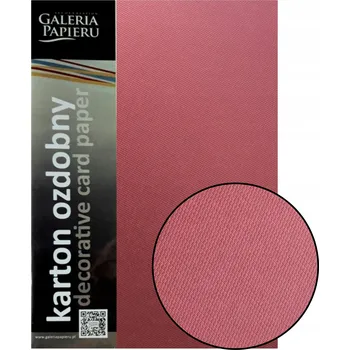 Barevný papír OZDOBNÝ KARTON A4 250 g BORDOVÝ papír na vizitky GALERIE PAPIERU