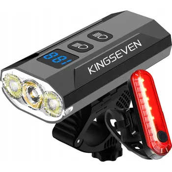 Cyklosvítilna Osvětlení na kolo Kingseven M1-1200 + lampka tył 1200 lm akumulátor