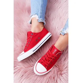 Dámské tenisky Dámské klasické tenisky Big Star - červené Velikost: 39