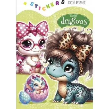 omalovánky OMALOVÁNKY 135X190 SE SAMOLEPKAMI ROZTOMILÍ DRAČI